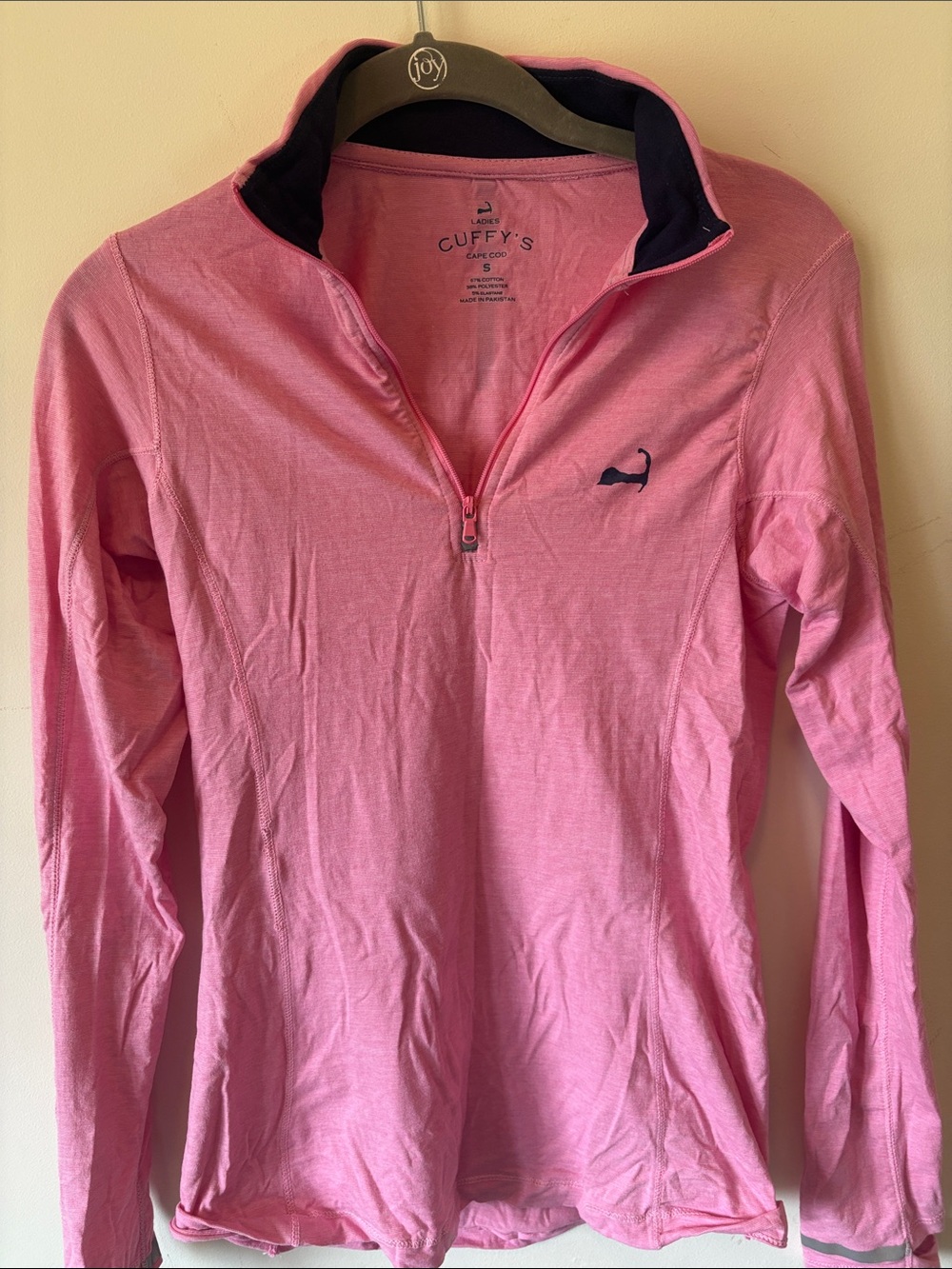 Cuffy's Women’s Pink Quarter-Zip Pullover